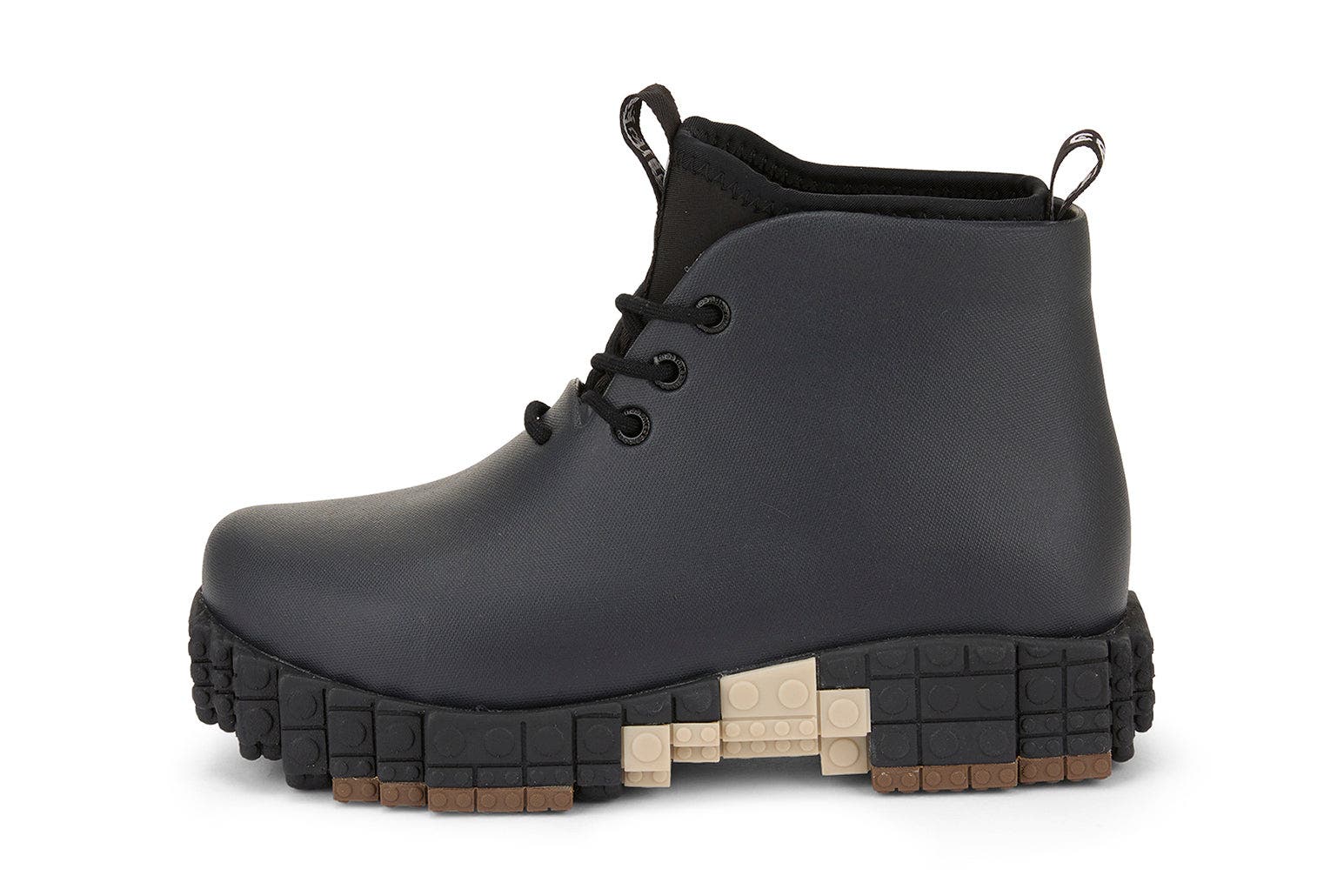 Xpresole Blocks Platform Waterproof Ankle Boot, Alternate, color, Black Americano