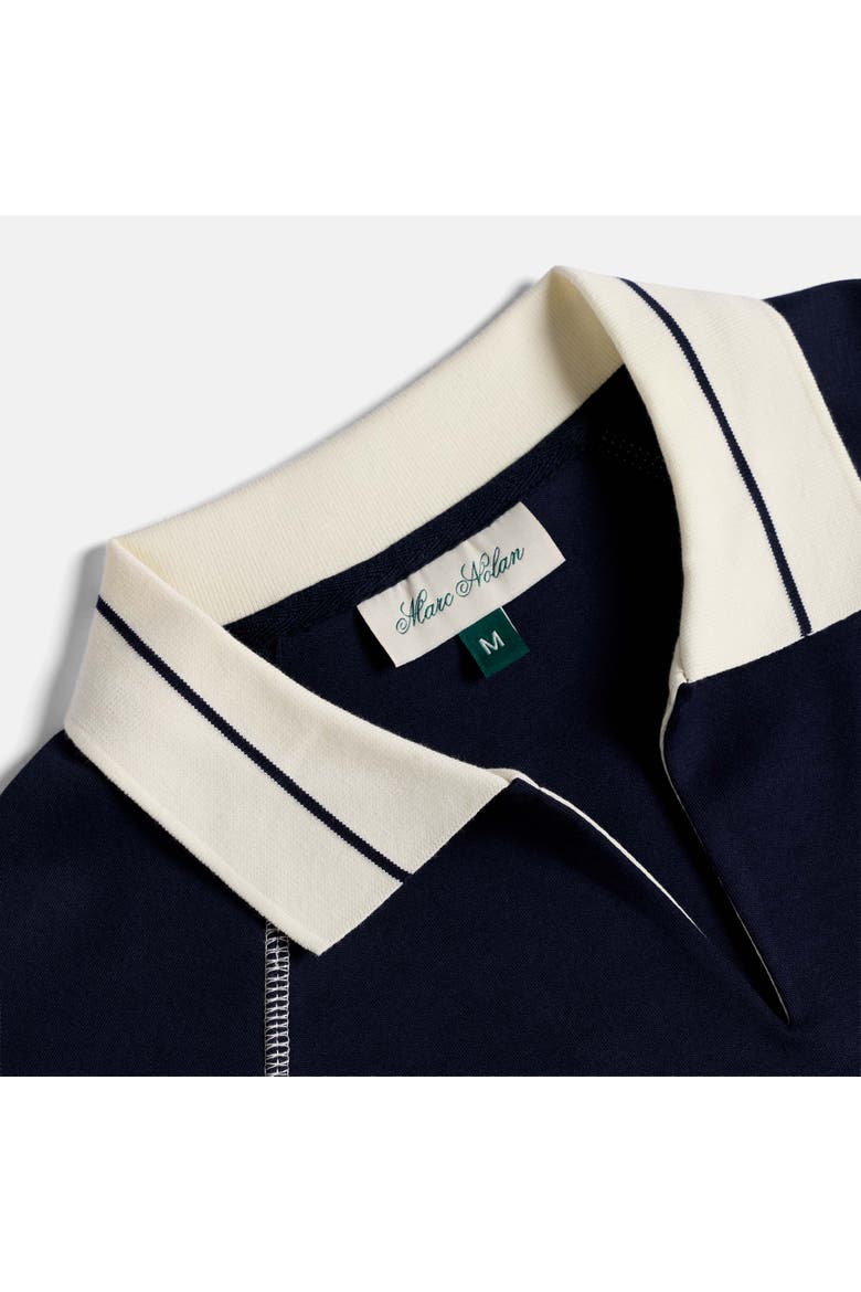 Tennis Polo, Alternate, color, Navy/White