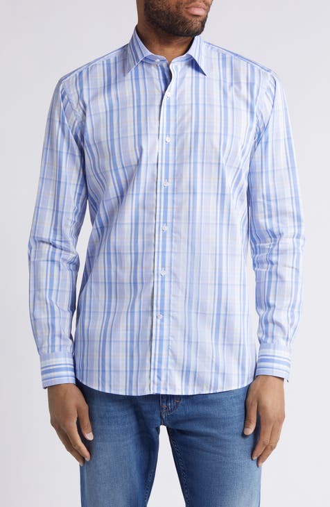 Marcel Crown Crafted Plaid Button-Up Shirt