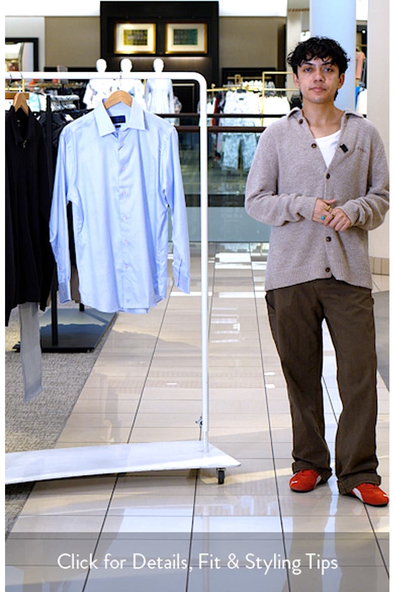 Trim Fit Cotton Twill Dress Shirt video