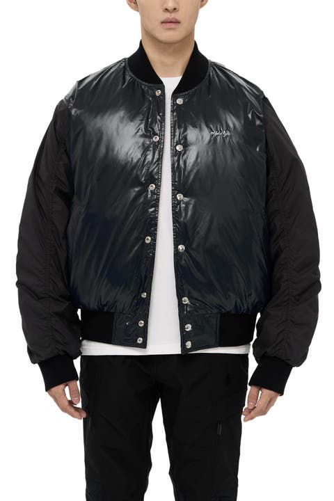 Hamden Mens Reversible Down Varsity Jacket