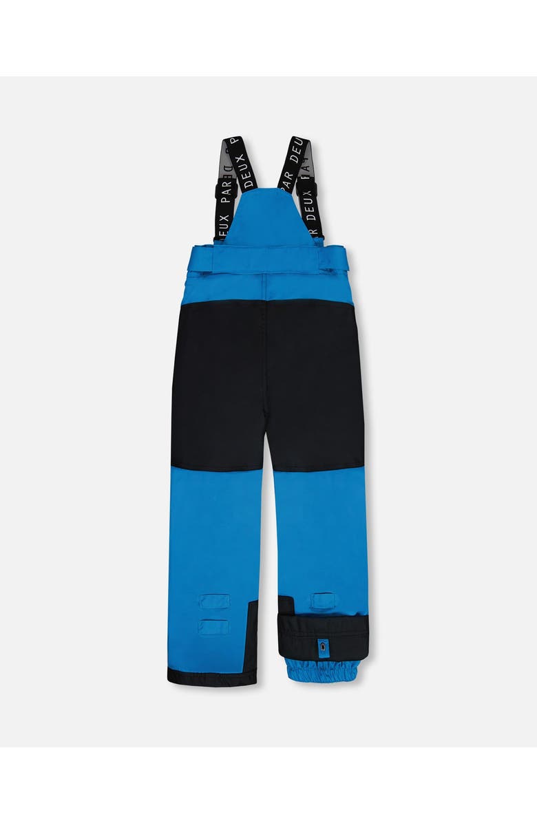 Deux par Deux Boy's Two Piece Snowsuit Royal Blue Printed Storm, Alternate, color, 