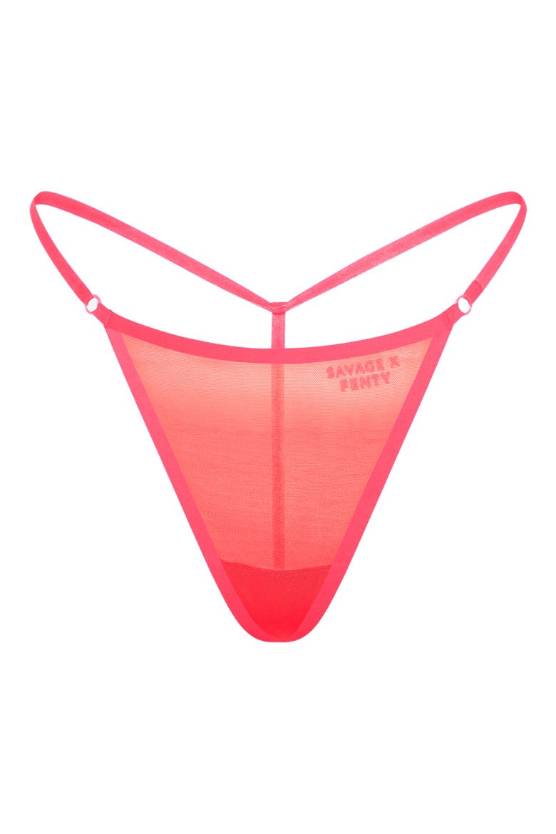 Sheer X G-String, Alternate, color, OPEN LATE RED
