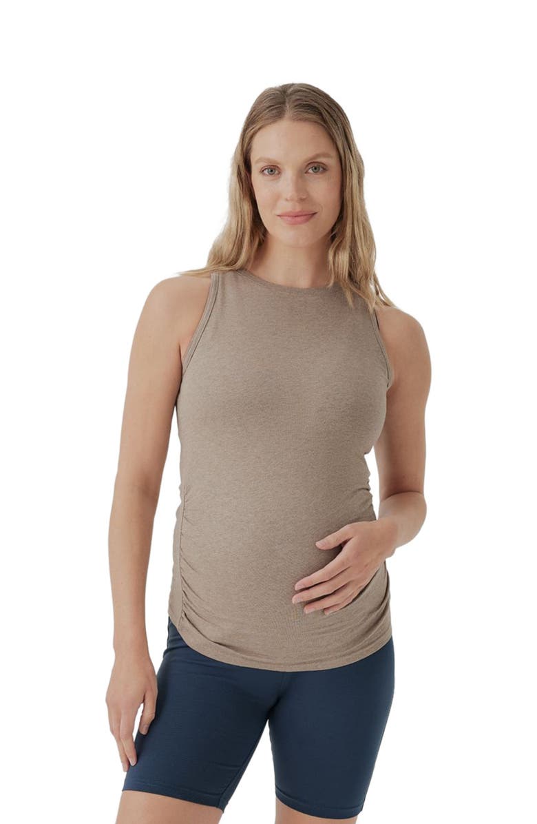 Pact Organic Maternity Everyday Tank, Alternate, color, Stucco Heather