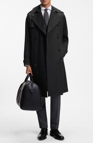 BOSS Jared Double Breasted Trench Coat