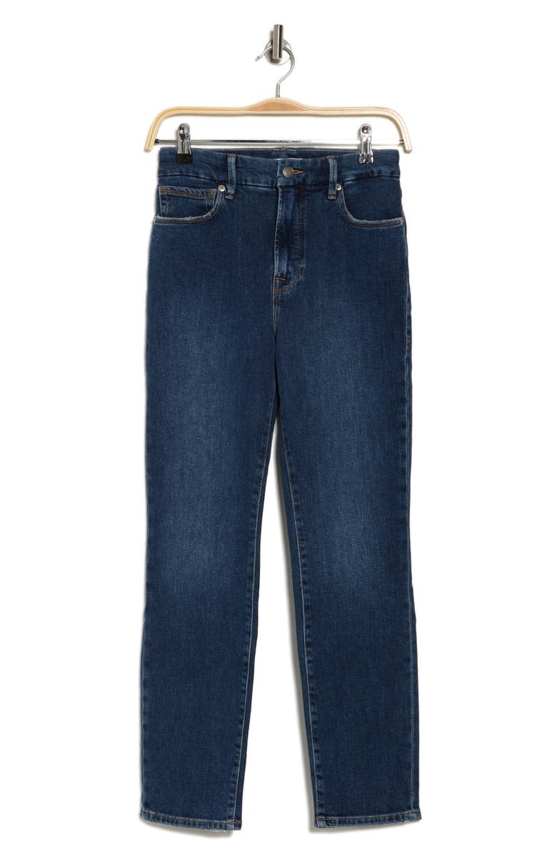 Good American Good Classic Slim Straight Jeans, Alternate, color, Indigo343