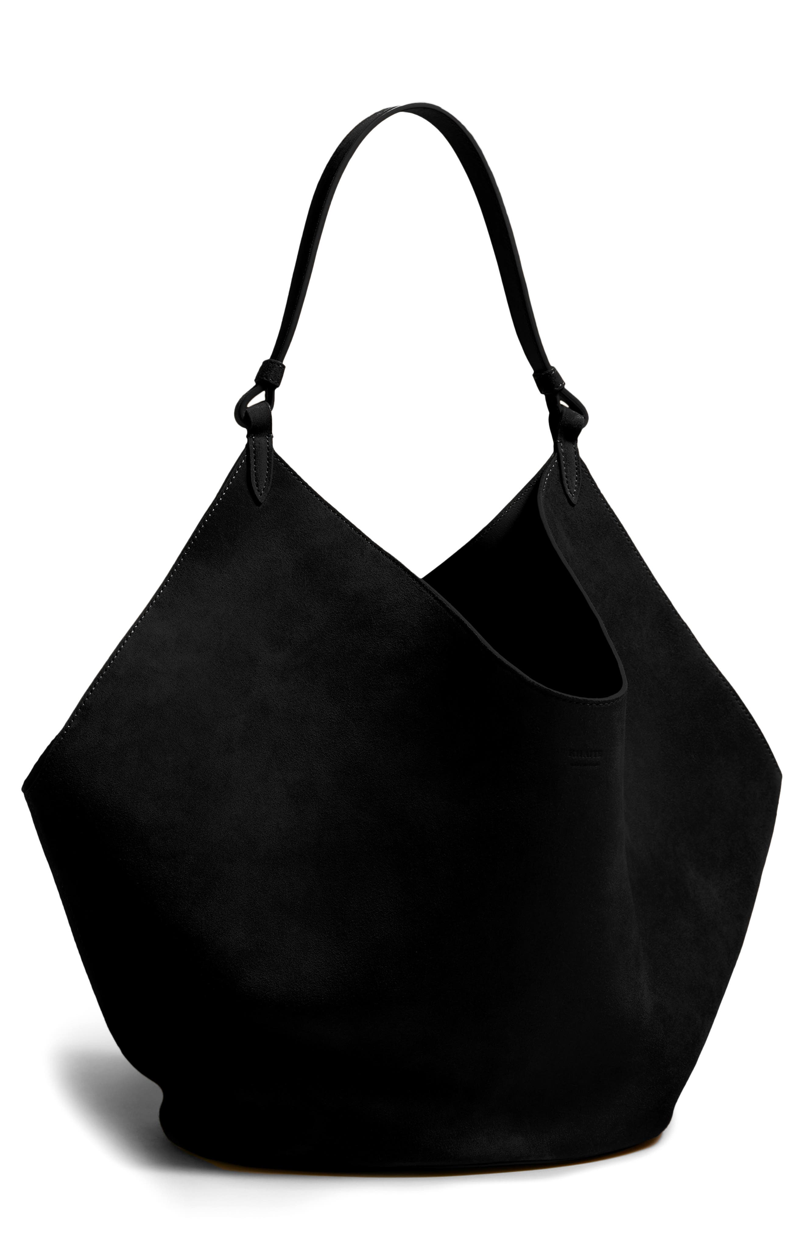 Khaite Medium Lotus Suede Tote, Main, color, 