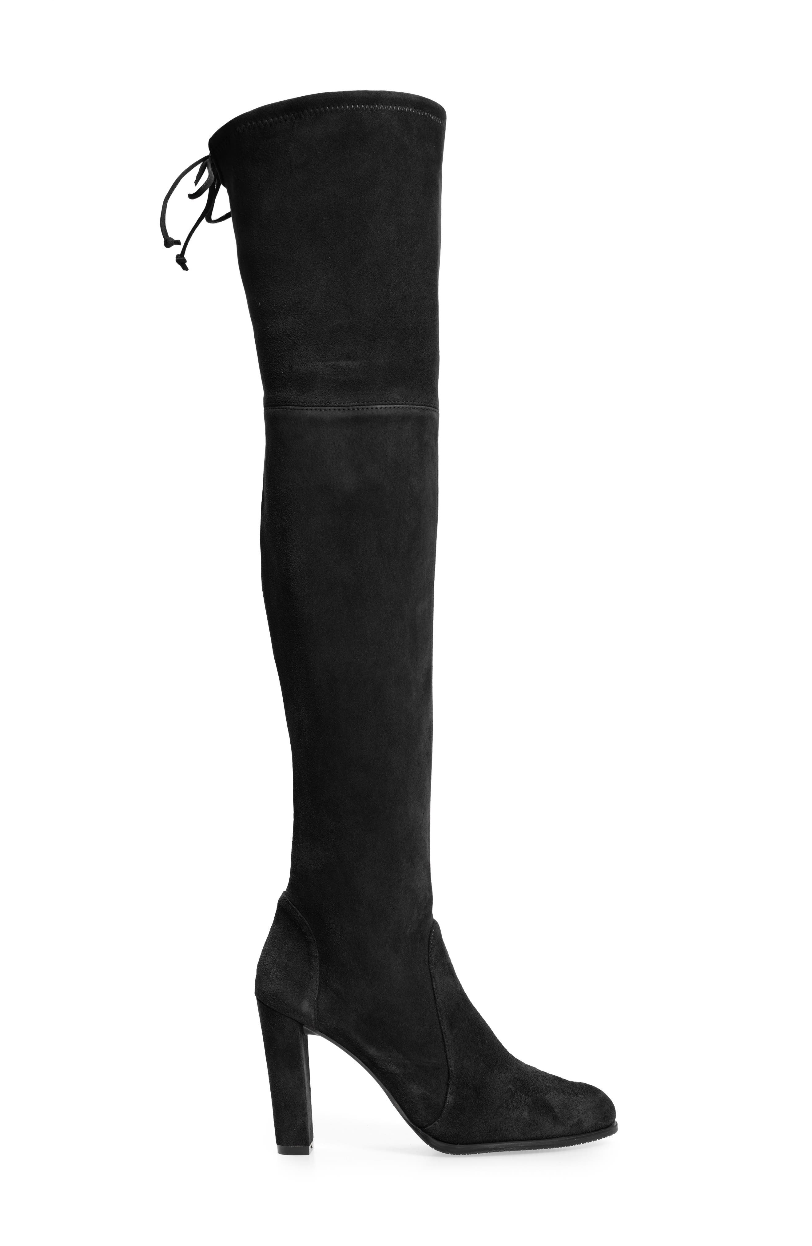 Highland Over The Knee Boot, Alternate, color, BLACK