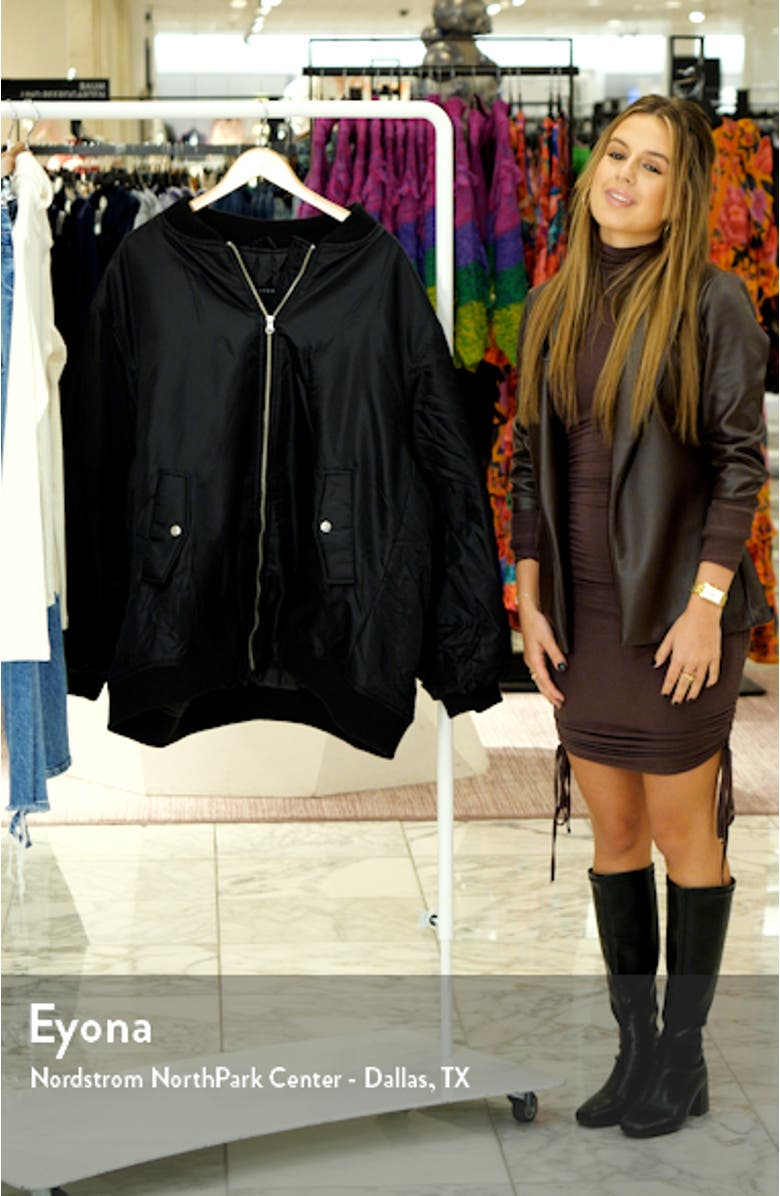 Curve Oversize Bomber Jacket, sales video thumbnail