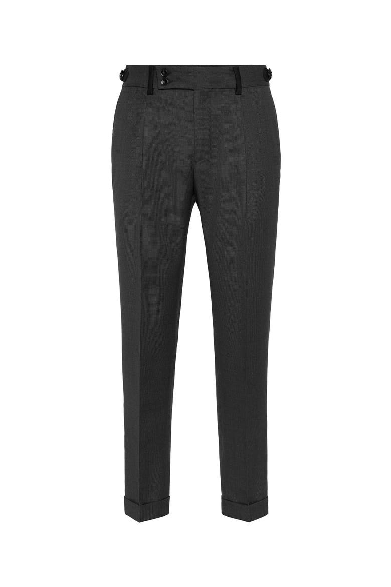 Chino Belt Inserts Trousers Men, Main, color, black
