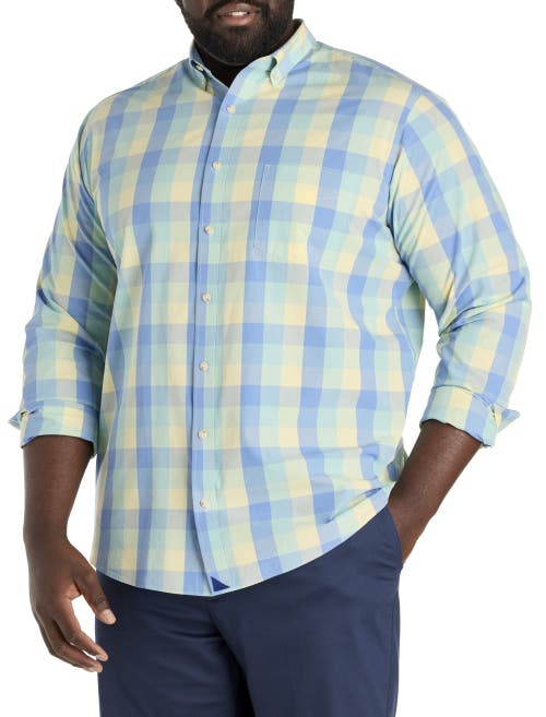 Untuckit Fit By Dxl Big & Tall Vintage-washed Stratford Sport Shirt In Multi