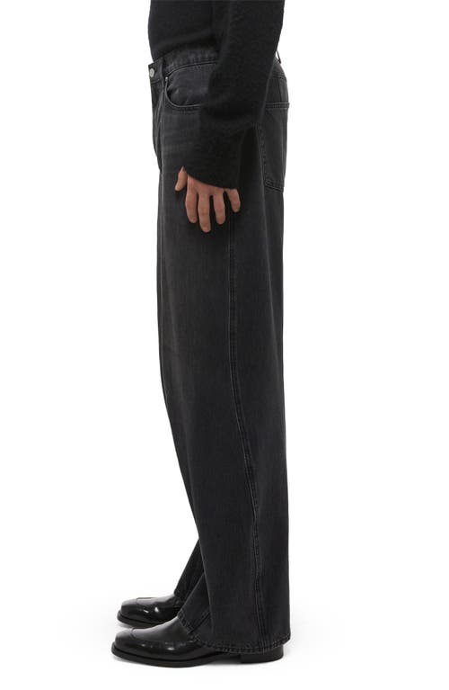 Helmut Lang Gallery Relaxed Fit Ski Jeans In Faded Black In Black