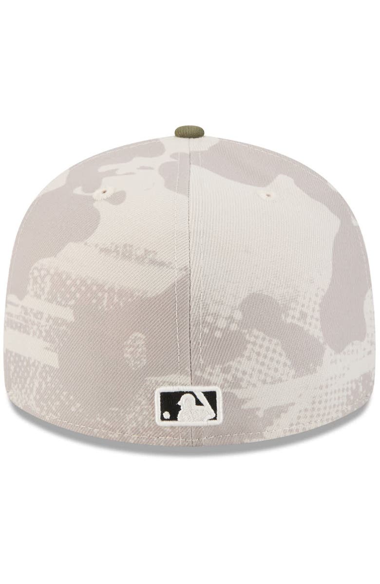 New Era Men's New Era Light Beige/Olive Kansas City Royals 2025 Armed Forces Day 59FIFTY Fitted Hat, Alternate, color, Light Beige
