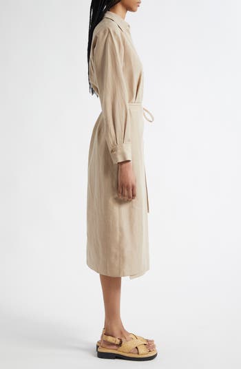 Long Sleeve Wrap Shirtdress