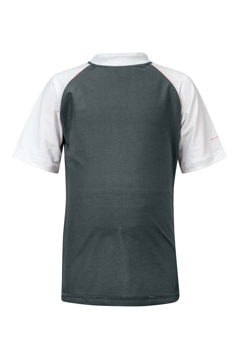 Raglan Short Sleeve Rashguard, Main, color, STEEL GREY