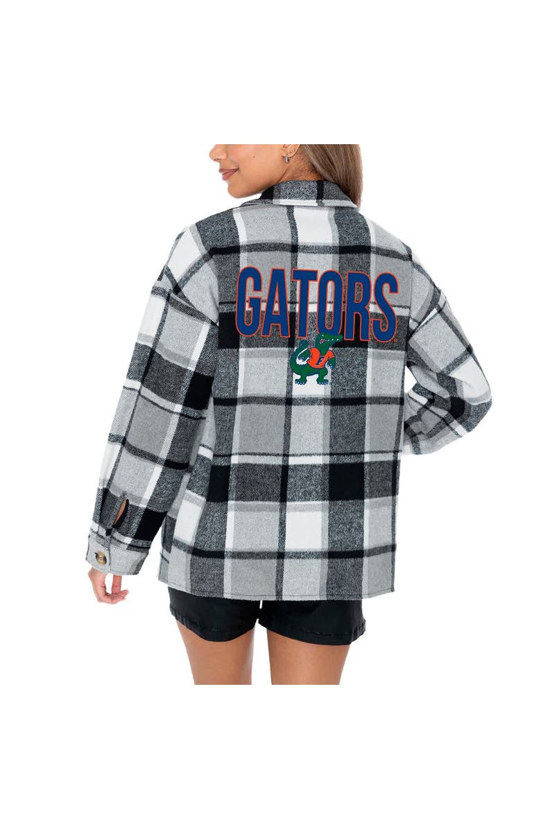 GAMEDAY COUTURE Women's Gameday Couture Gray Florida Gators End Zone Game Flannel Button-Up Shirt, Alternate, color, 