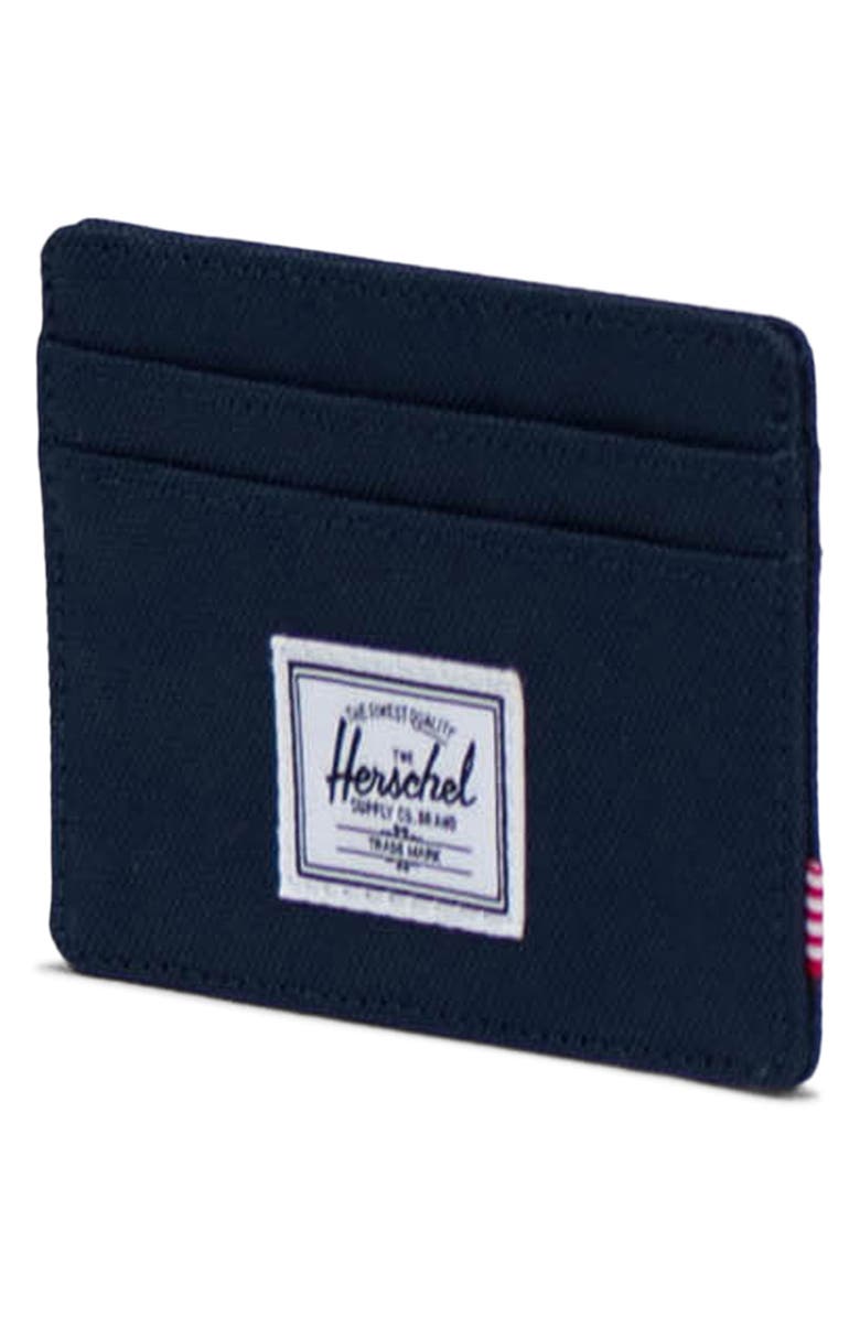 Herschel Supply Co. Charlie RFID Card Case, Alternate, color, Navy