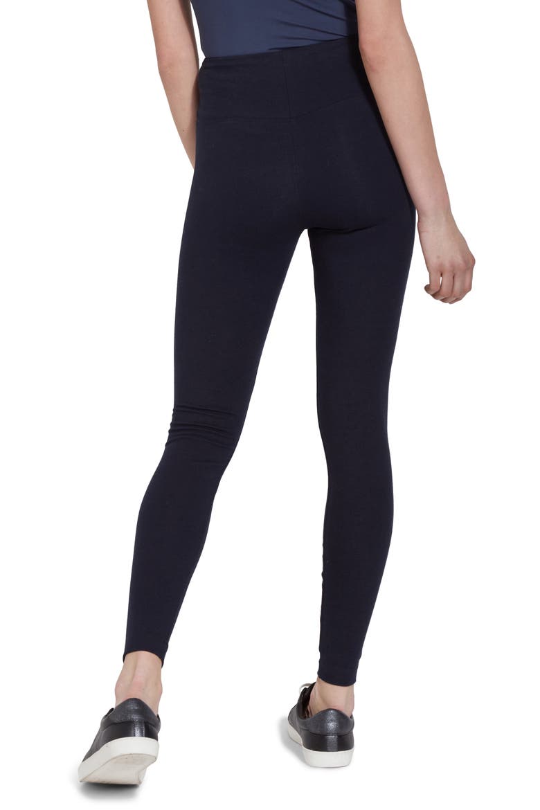 'Lyssentials Flattering Leggings, Alternate, color, MIDNIGHT