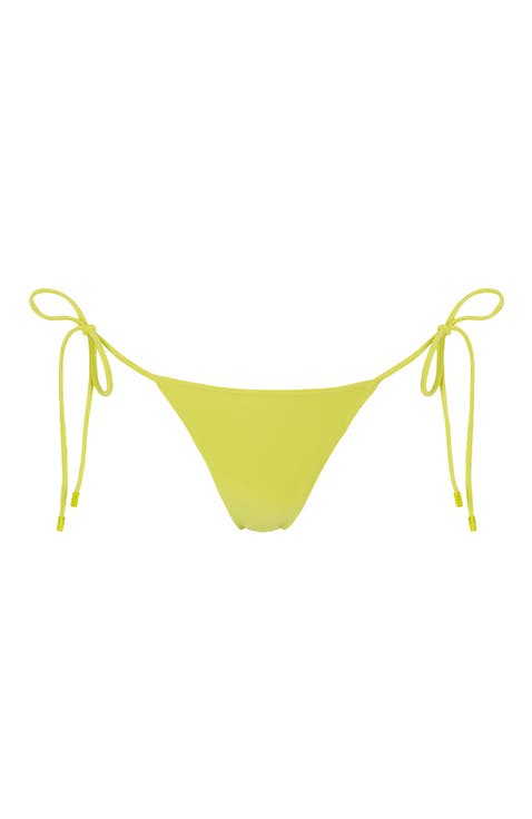 Le Triangle Tie Side Pattern Bikini Bottom