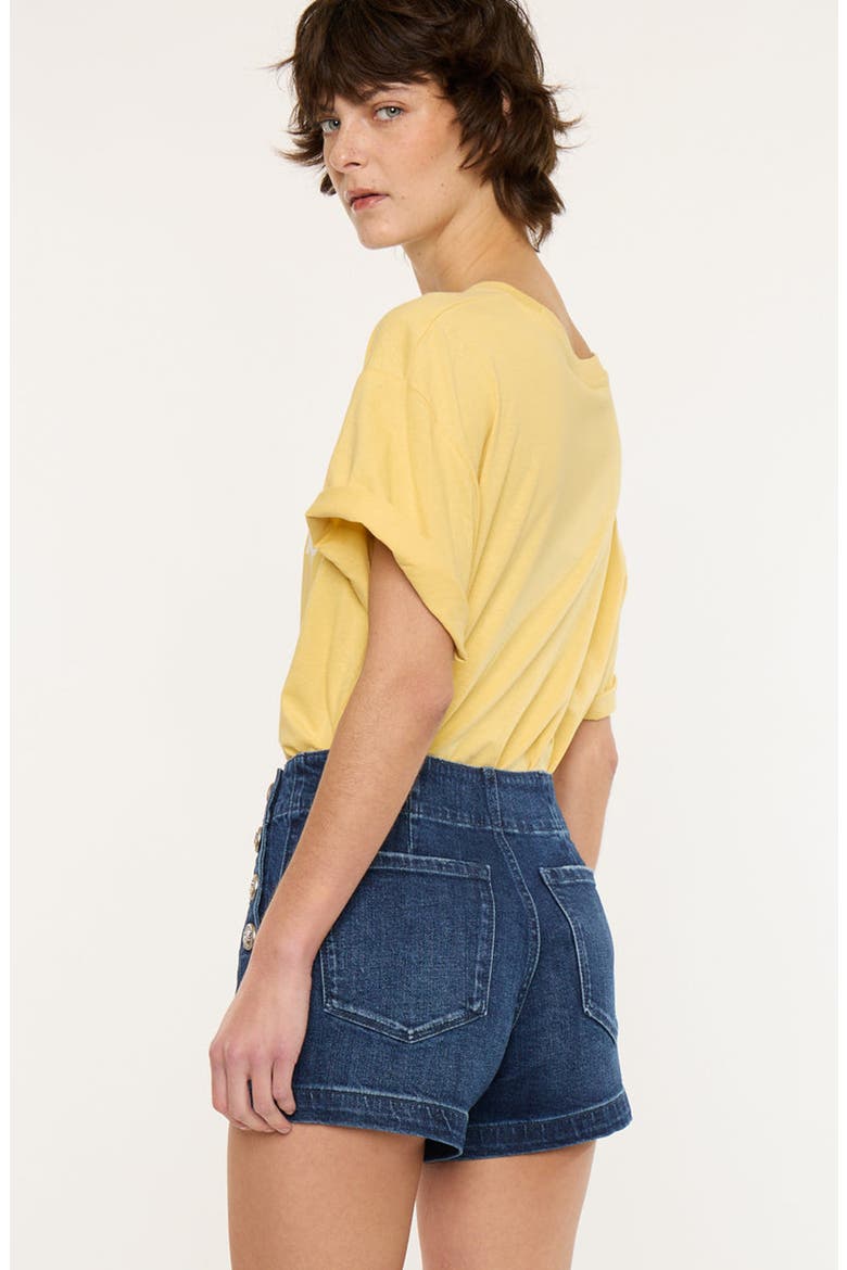 Sallie High Rise Shorts, Alternate, color, Dark Wash