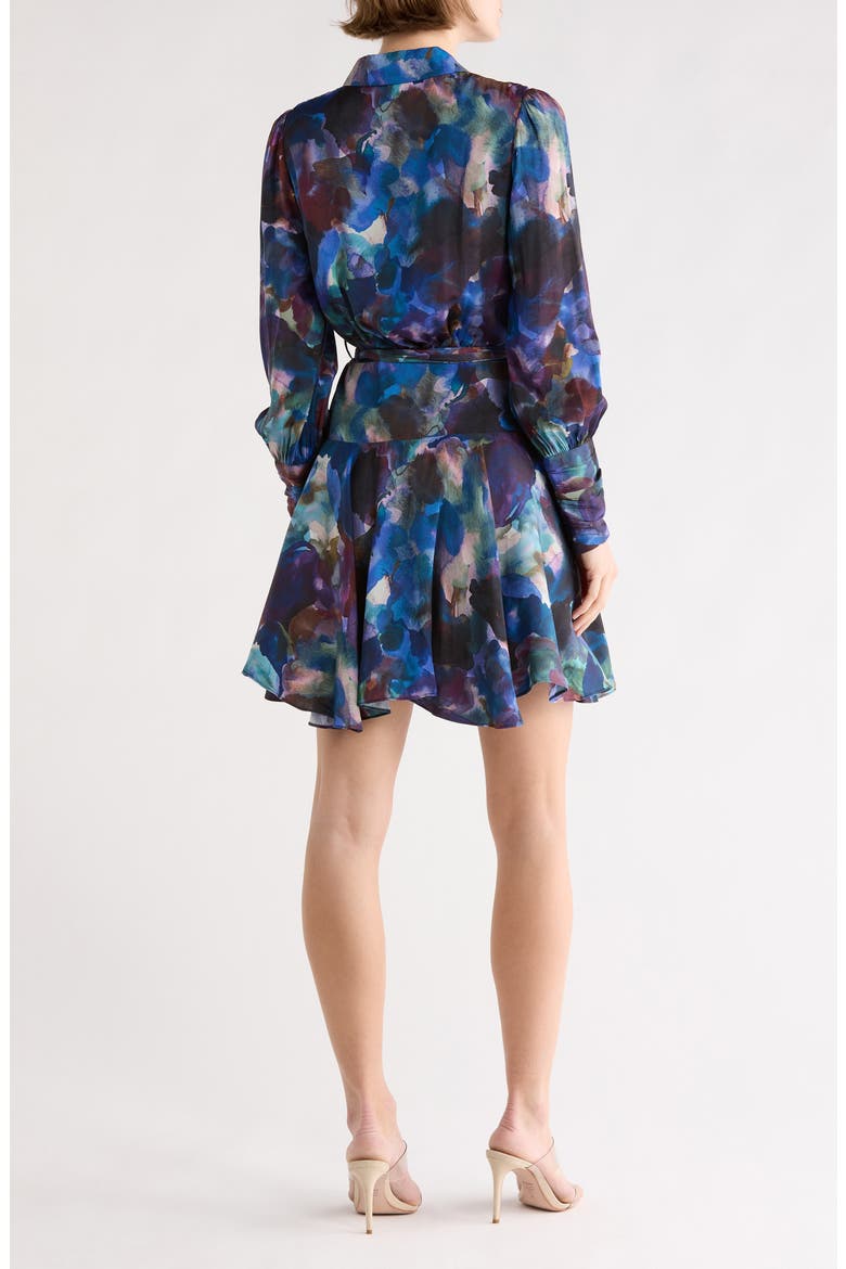 Glenna Long Sleeve Wrap Dress, Alternate, color, TWILIGHT PETALS