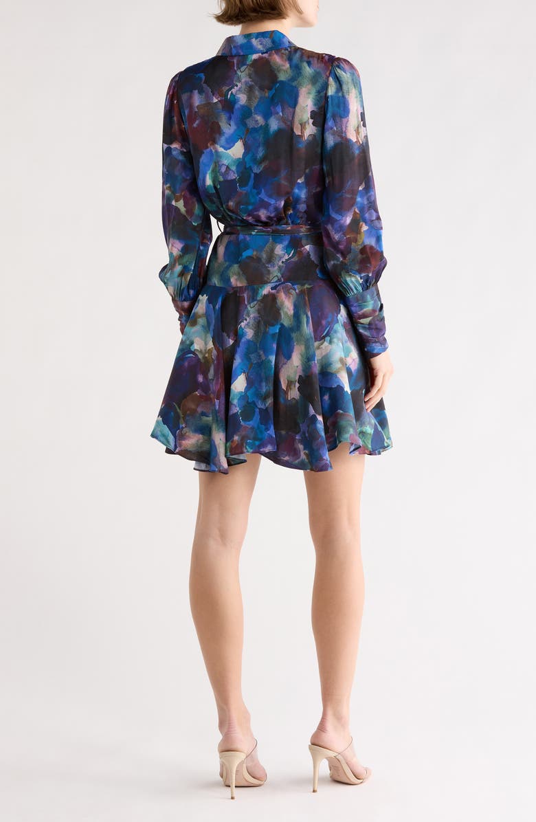 Tart Glenna Long Sleeve Wrap Dress, Alternate, color, Twilight Petals