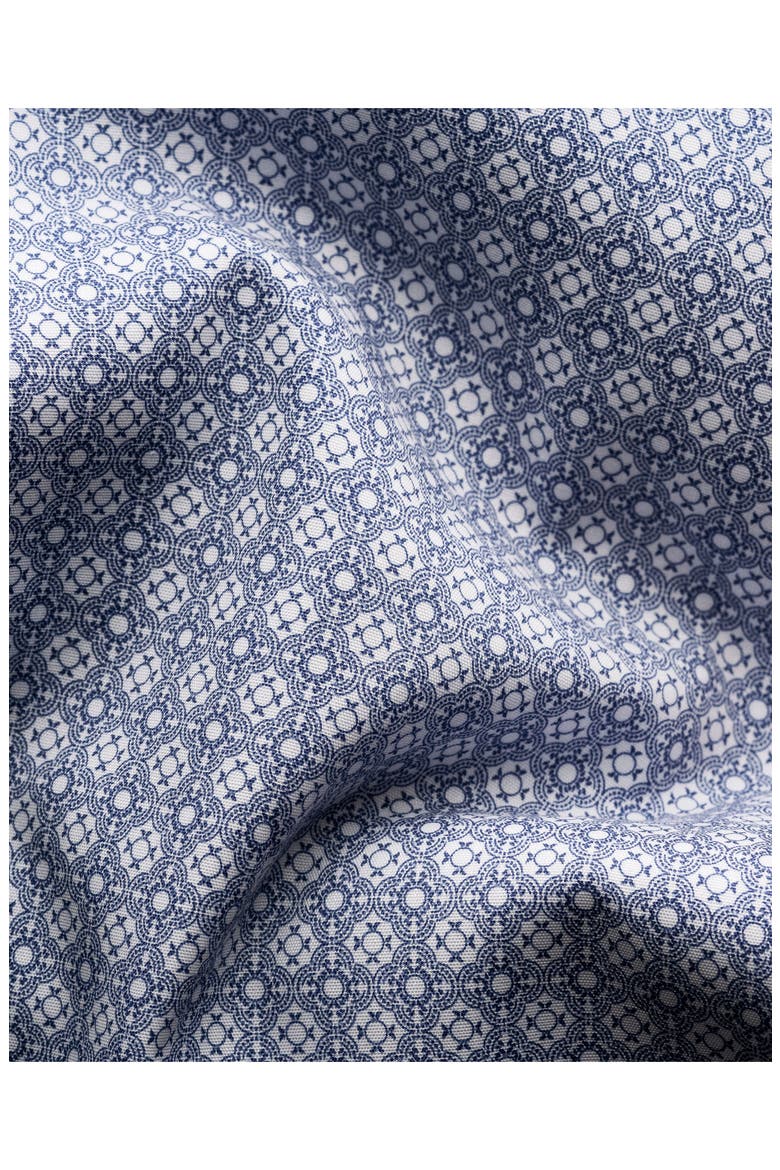 Geometric Print Slim Fit Dress Shirt, Alternate, color, MEDIUM BLUE