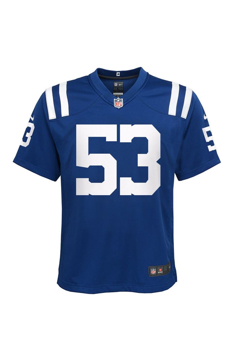 Nike Youth Nike Shaquille Leonard Royal Indianapolis Colts Game Jersey, Alternate, color, 