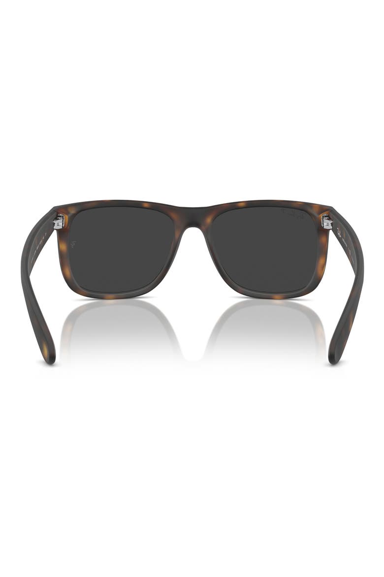 Justin 55mm Polarized Square Sunglasses, Alternate, color, GREY HAVANA