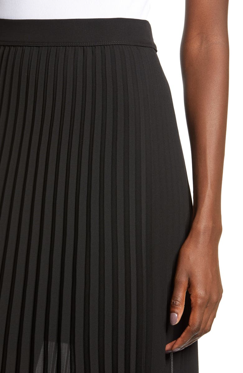 Love, Fire Pleated Georgette Midi Skirt, Alternate, color, 