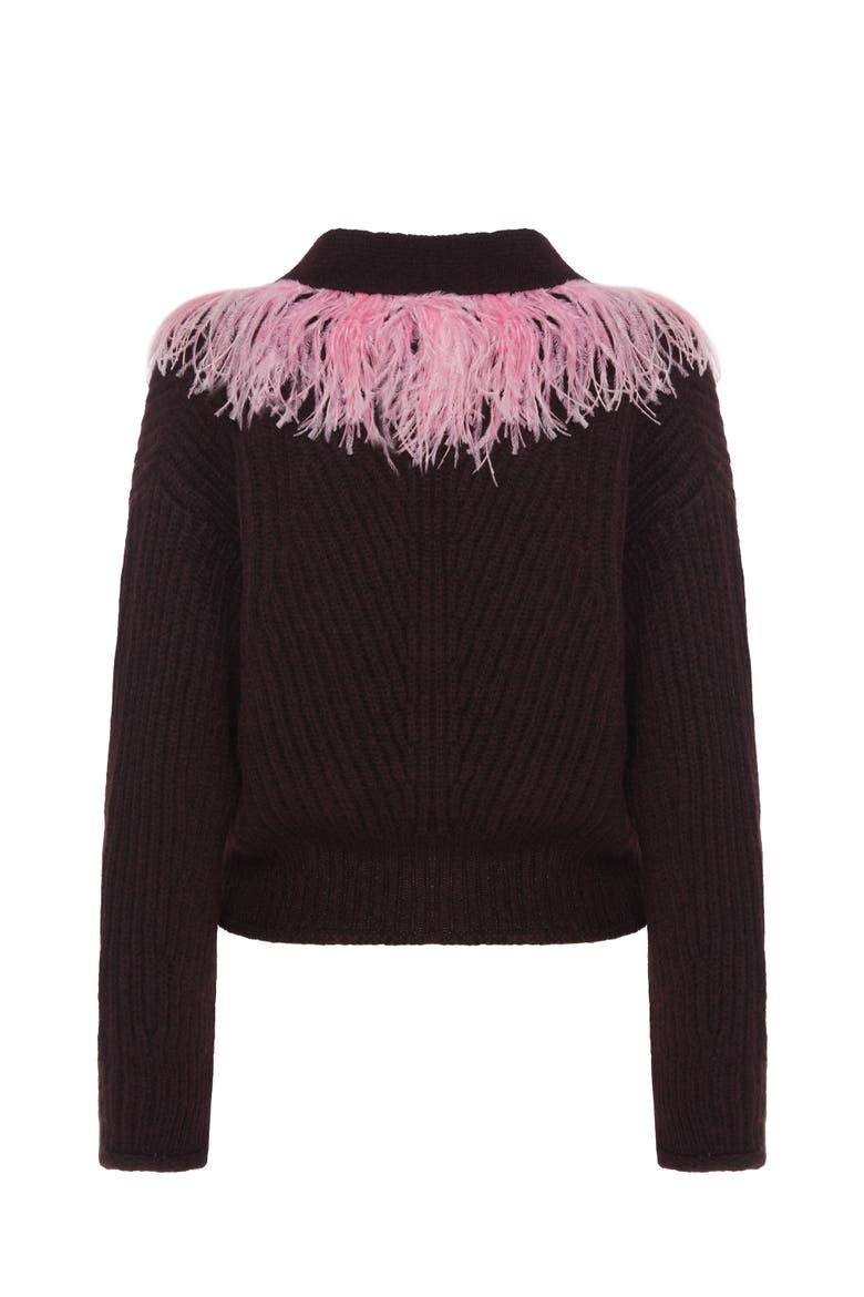 High Kick Cardigan, Alternate, color, Bordeaux Bordeaux