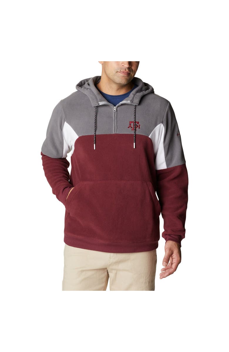 Columbia Men's Columbia Maroon Texas A&M Aggies Lodge Quarter-Zip Hoodie, Main, color, Maroon