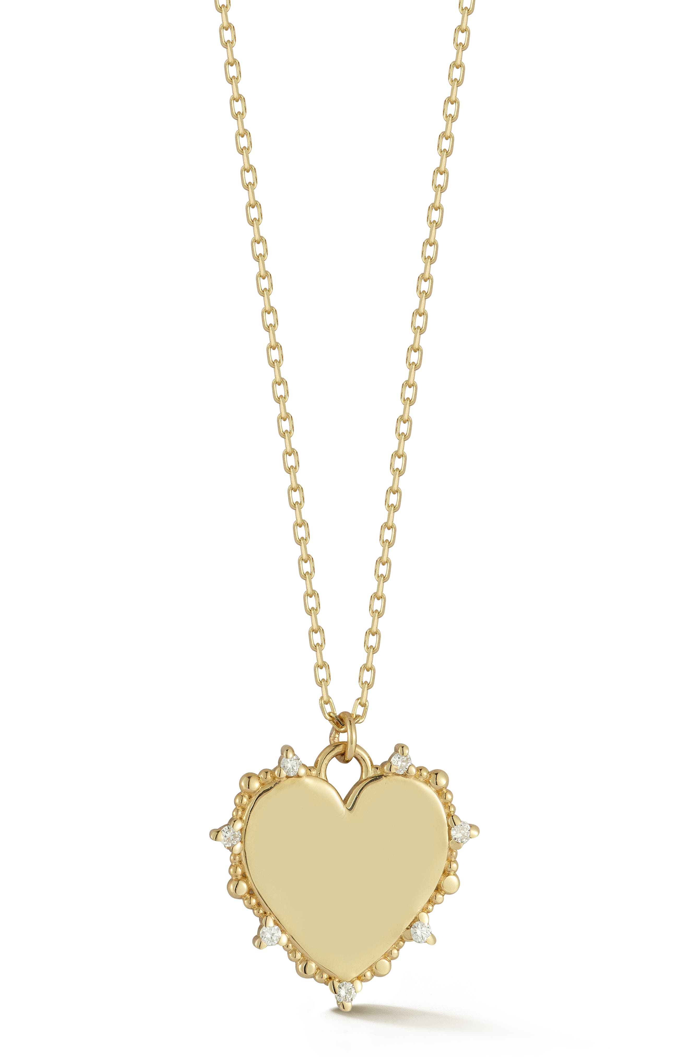 Ember Fine Jewelry 14K Gold Diamond Heart Pendant Necklace