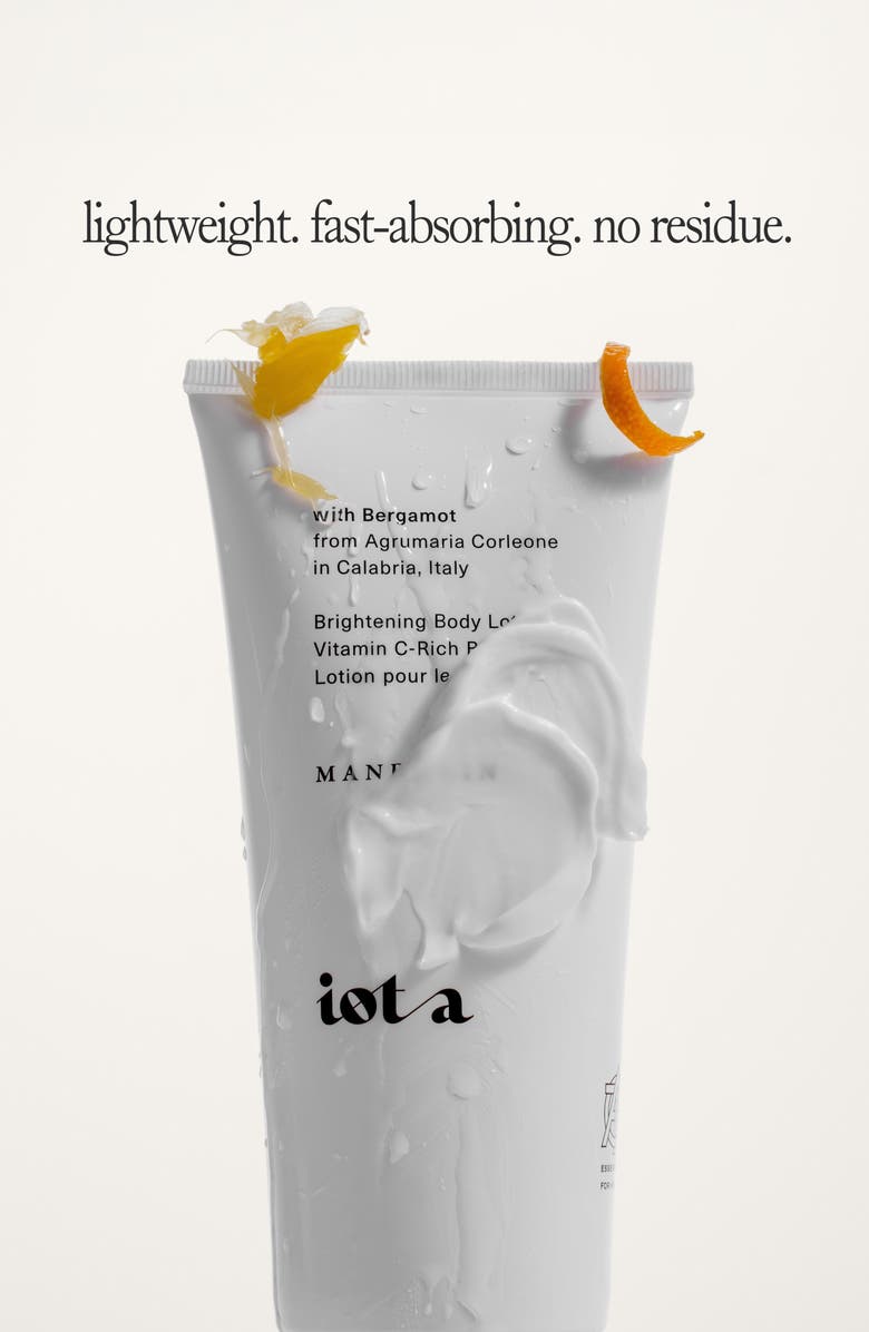 Iota Mandarin & Bergamot Brightening Body Lotion, Alternate, color, White