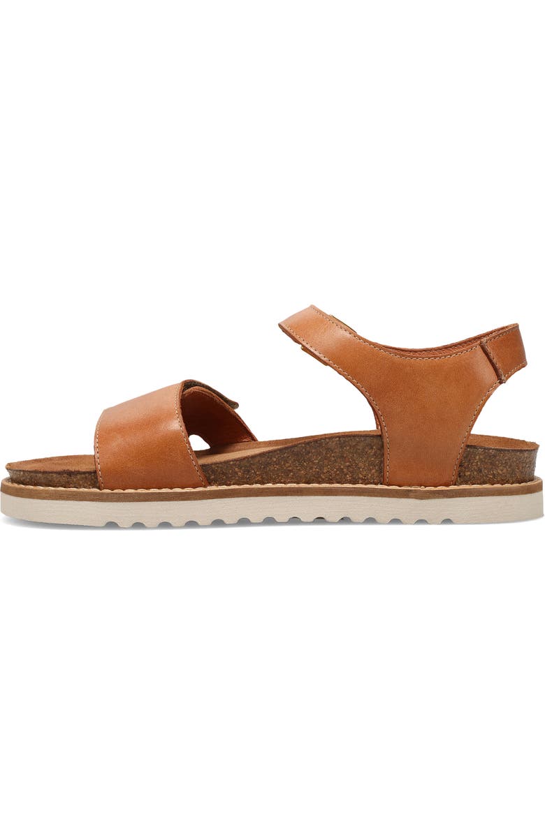 Taos Modern Ankle Strap Platform Wedge Sandal, Alternate, color, Caramel