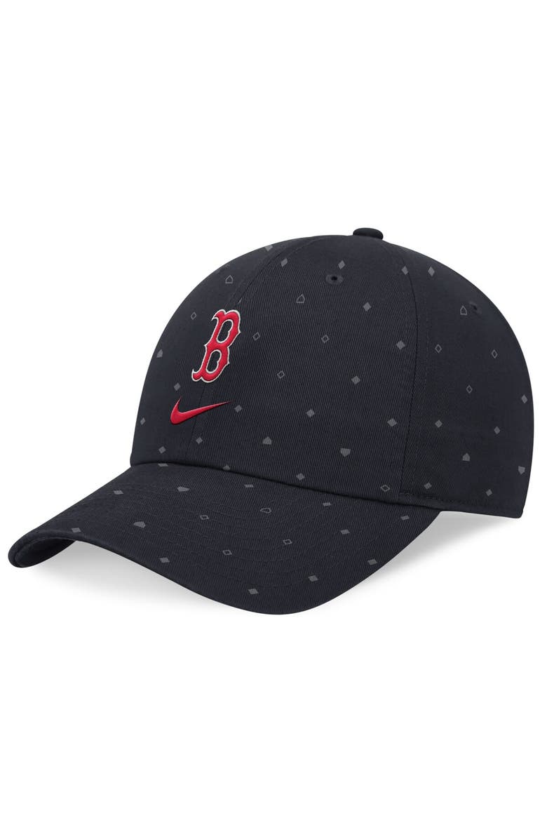 Nike Men's Nike Navy Boston Red Sox Primetime Print Club Adjustable Hat, Main, color, Navy