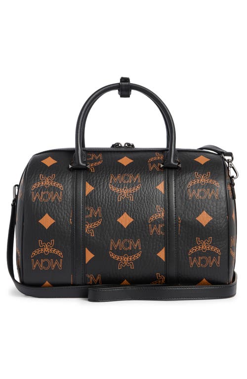 Mcm Aren Barrel Bag In Black