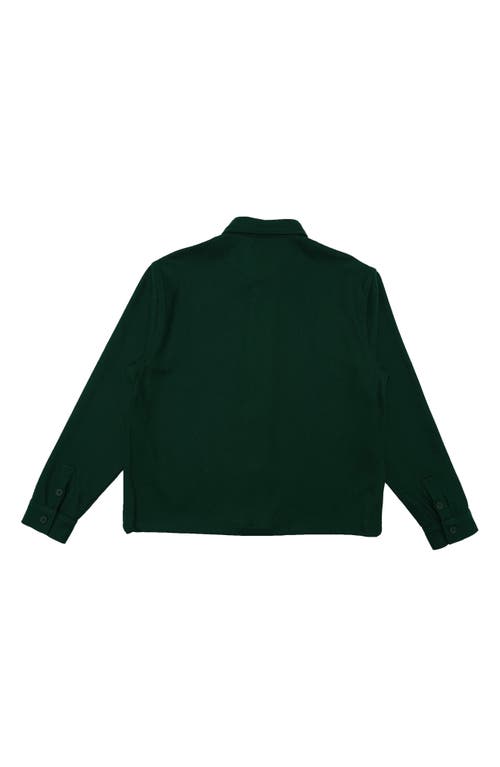 Students Marshall Wool Blend Shirt Jacket In Green