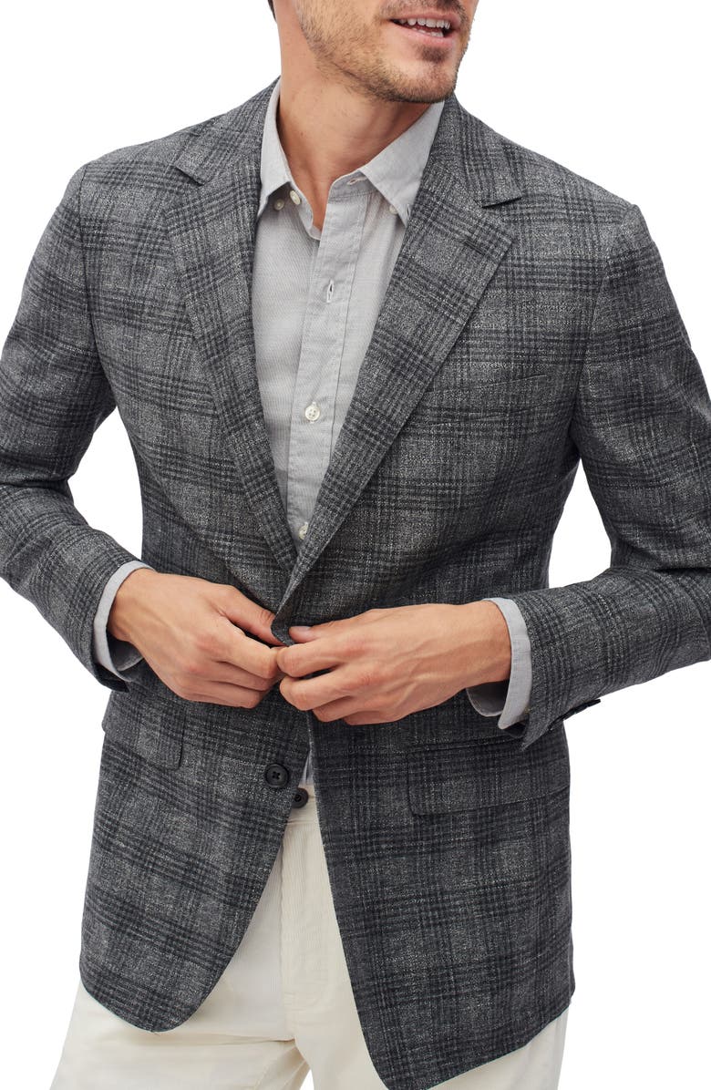 Bonobos Unconstructed Slim Fit Check Blazer, Main, color, 