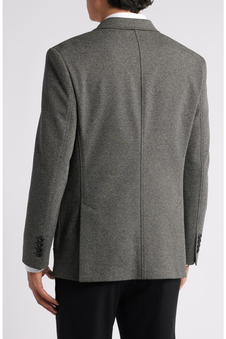Alfi Pin Dot Knit Sport Coat, Alternate, color, GREY/ BLACK