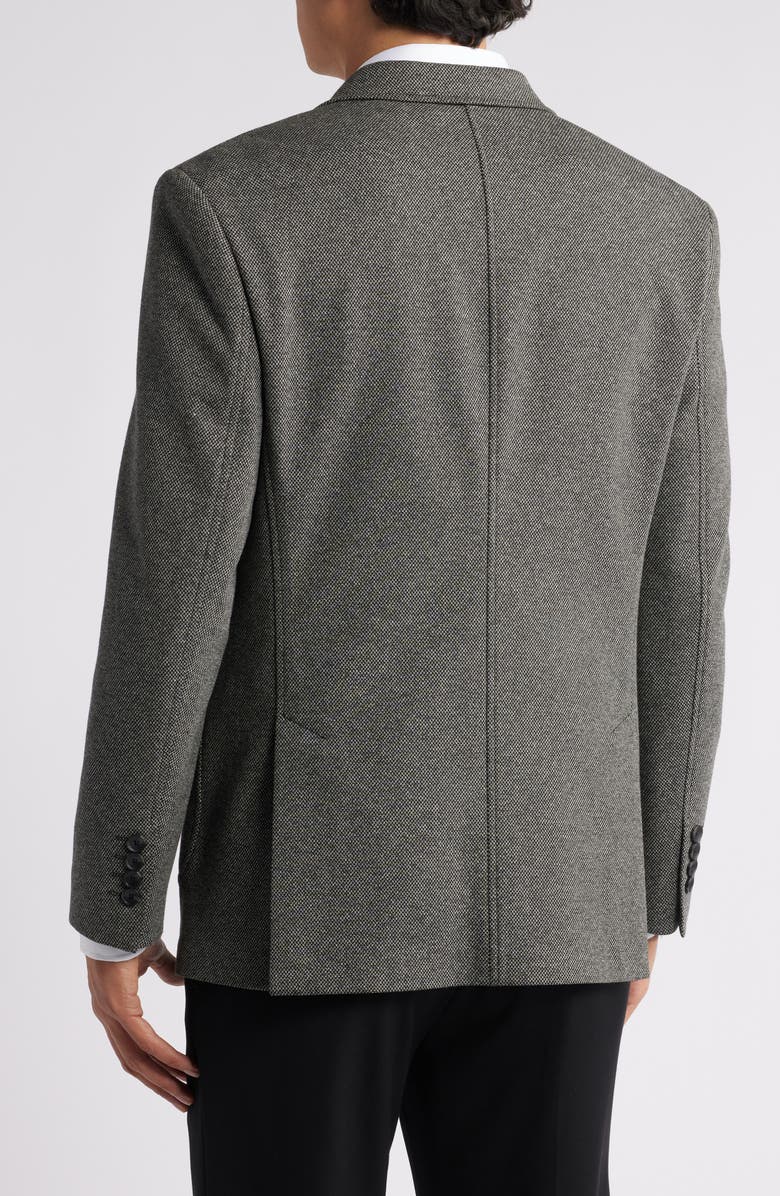 GRUNER 1949 Alfi Pin Dot Knit Sport Coat, Alternate, color, Grey/ Black