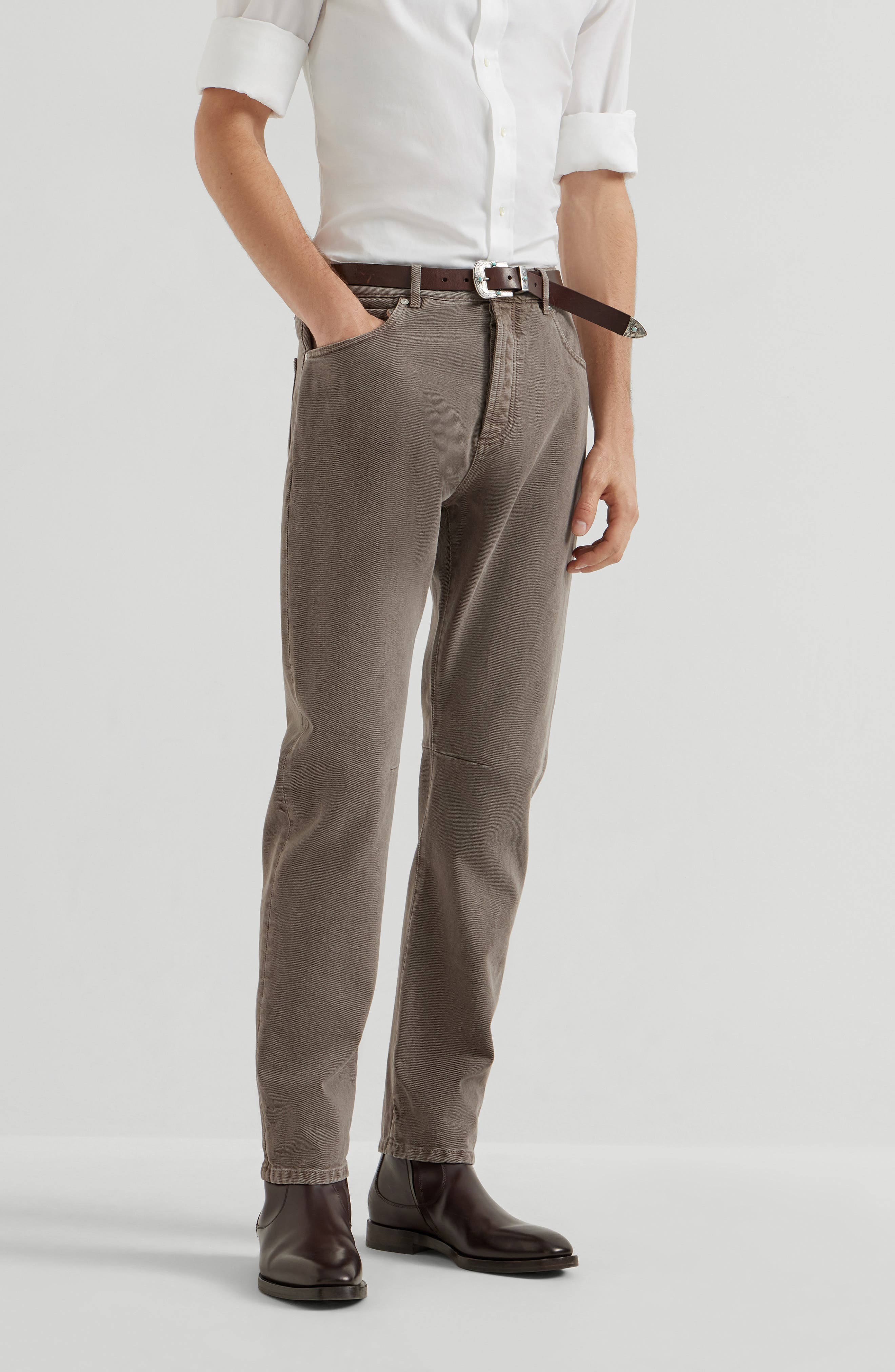Leisure fit five-pocket trousers - image 4