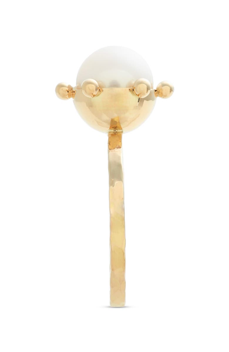 Poppy Finch Bubble Cultured Pearl Ring, Alternate, color, 14K Yellow Gold/ Pearl