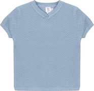 Mr. Mr. Textured Short Sleeve Knit Sweater