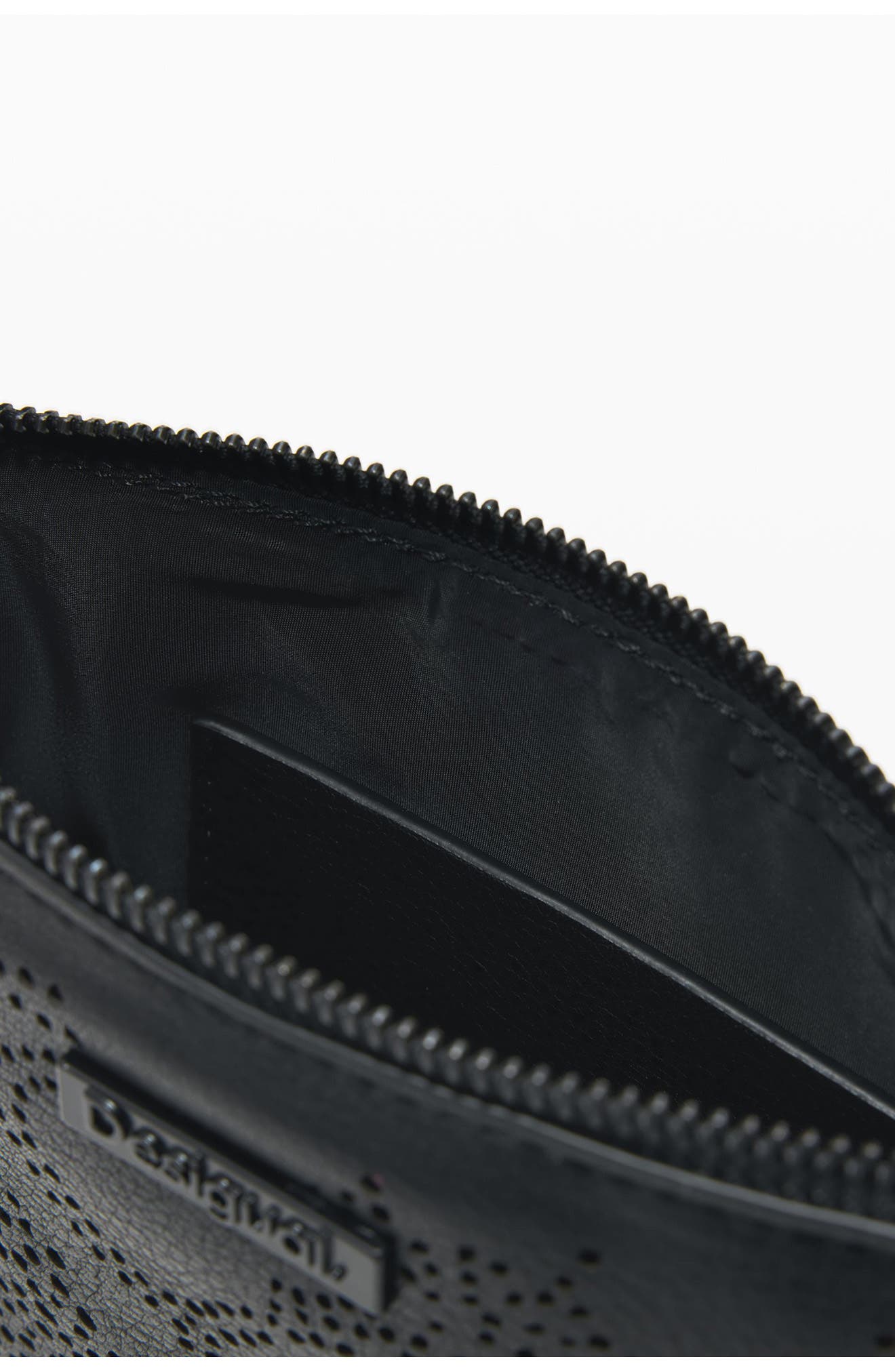 Desigual Small Peforated Faux Leather Crossbody Bag, Alternate, color, 