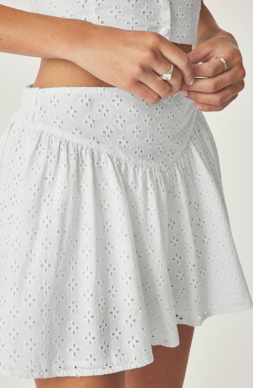 Florence By Mills Eyelet Mini Skort In White