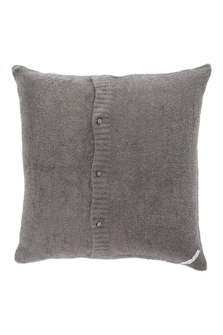 Dolce Love Throw Pillow, Alternate, color, CHARCOAL/ SILVER