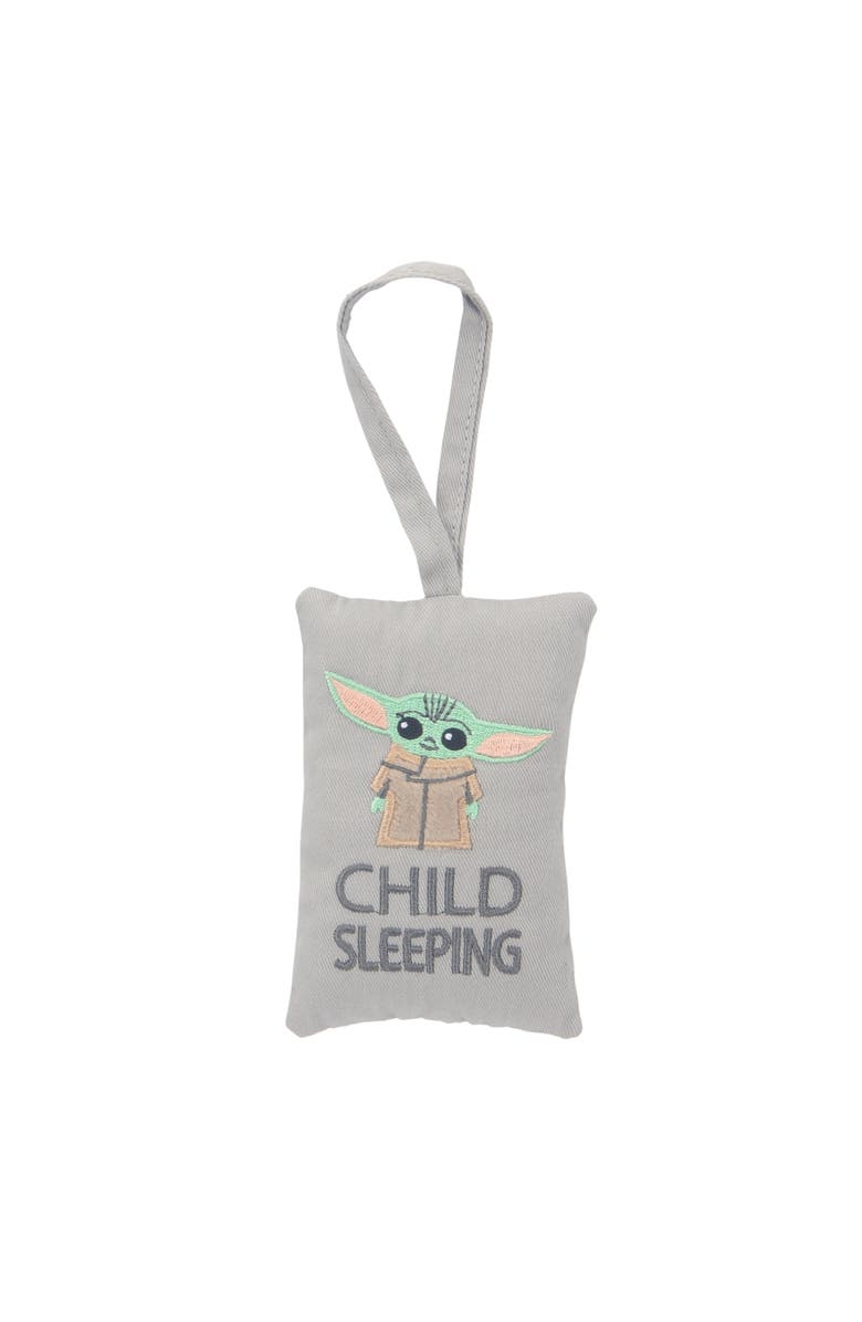 Lambs & Ivy Star Wars The Child/Baby Yoda Security Blanket/Door Pillow Gift Set, Alternate, color, Multicolor