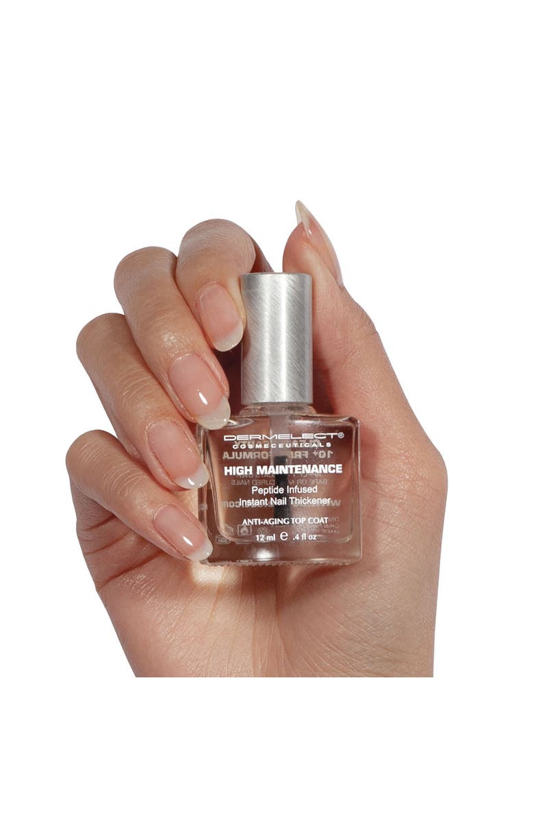 Dermelect HIGH MAINTENANCE Instant Nail Thickener Top Coat, Alternate, color, Clear