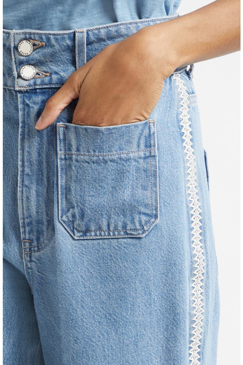 Taylor High Waist Wide Leg Jeans, Alternate, color, HALO BLUE
